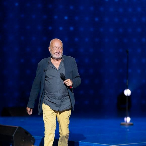 Exclusif - François Berléand lors de l'enregistrement de l'émission "La Boîte à secrets", présentée par F.Bollaert et diffusée le 26 septembre 2025 sur France 3, dans les studios du Lendit à Saint-Denis, Seine Saint-Denis, France, le 8 septembre 2025. © Pierre Perusseau/Bestimage