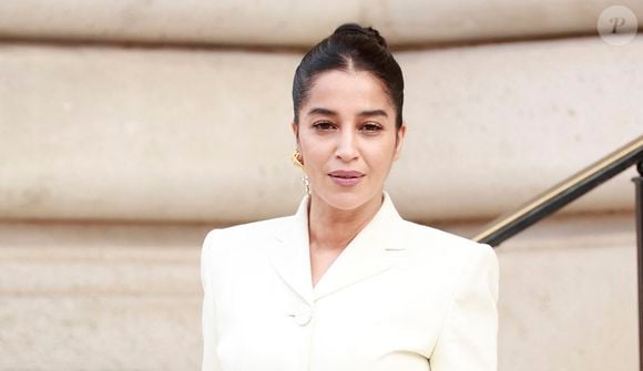 Leïla Bekhti au défilé Schiaparelli "Collection Haute Couture Printemps/Eté 2026" lors de la Fashion Week de Paris. © Christophe Aubert via Bestimage