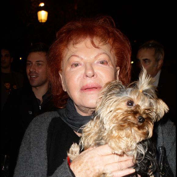 Régine - Soirée "Gala de la truffe" à la maison Lancel pour la sortie du livre "Une vie de chien" de Stéphane Bern et la présentation de la collection de la truffe, le 16 novembre à Paris ©DOMINIQUE JACOVIDES / BESTIMAGE