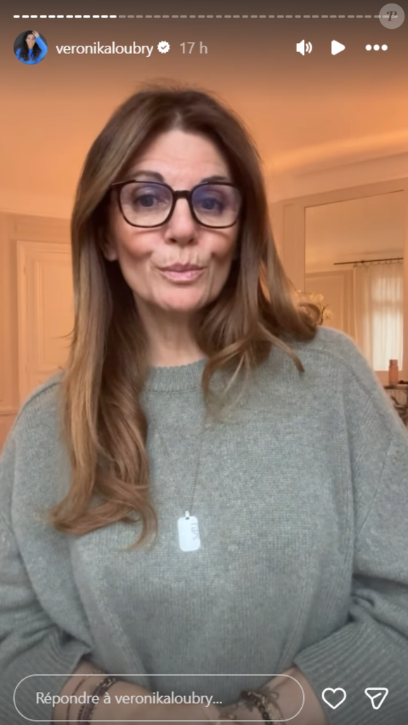 Story Instagram de @veronikaloubry, mardi 23 décembre