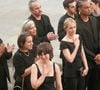 Thierry Ardisson est décédé le 14 juillet 2025, laissant derrière lui une image complexe mêlant provocation médiatique et intimité familiale.
Patrick Ardisson, Manon Ardisson, Ninon Ardisson, Audrey Crespo-Mara, son fils Sekou, Gaston Ardisson et sa compagne - Sorties des obsèques de Thierry Ardisson en l’église Saint-Roch de Paris, France. © Bestimage