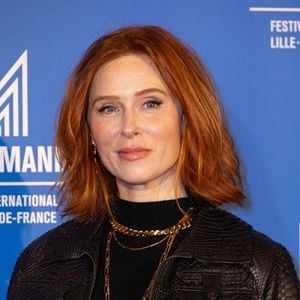 Audrey Fleurot, membre du casting d'HPI, assiste à un photocall lors du Festival Series Mania le 16 mars 2024 à Lille, France. Photo by Sebastien Courdji/ABACAPRESS.COM