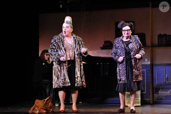 Jean Paul Muel, Pierre Vial - Filage de la pièce "Le Gros, la Vache et le Mainate" au Théâtre Comedia a Paris le 4 octobre 2012.  AGENCE / BESTIMAGE