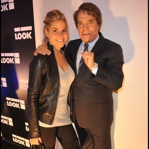Bernard Tapie et sa fille Sophie - Inauguration de la boutique Look rue Saint-Honoré à Paris en 2011. (Agence Bestimage)