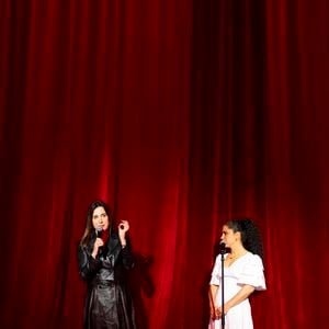Exclusif - Elsa Zylberstein et Emel Mathlouthi sur la scène du concert solidaire pour les enfants de la guerre "Ensemble à l'Olympia" à Paris présenté par EliseCare le 10 février 2025
© Jack Tribeca / Pierre Perusseau / Bestimage