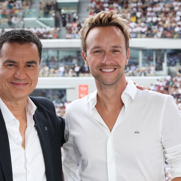 Exclusif - Laurent Luyat et Cyril Féraud - Plateau de France Télévision lors des Internationaux de France de Tennis de Roland Garros 2023 - Jour 15 à Paris le 11 Juin 2023. 

© Bertrand Rindoff / Bestimage