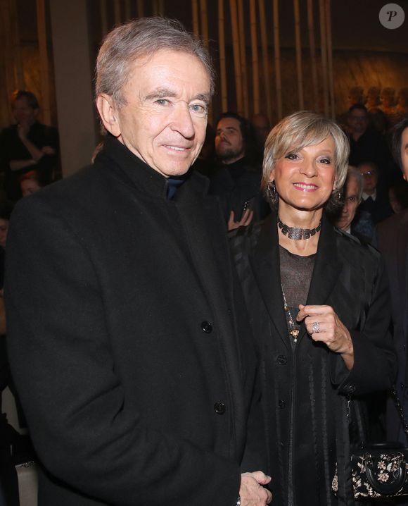 Bernard Arnault et sa femme Hélène Arnault au front row du défilé Christian Dior mode femme automne / hiver 2024-2025 lors de la Fashion Week de Paris (PFW), au jardin des Tuileries, à Paris, France, le 27 février 2024. © Bertrand Rindoff/Bestimage