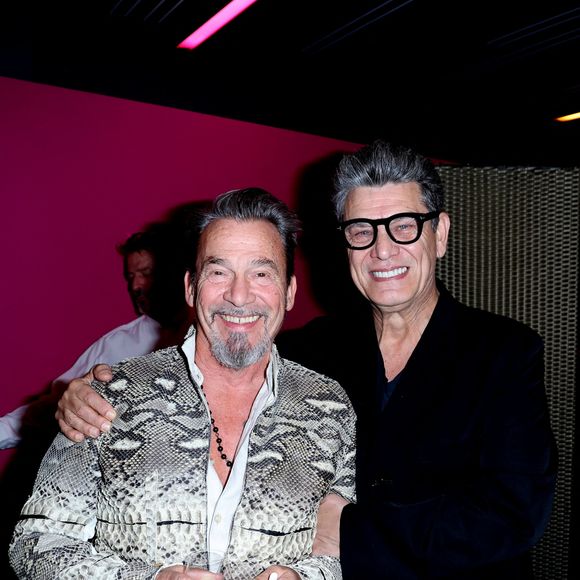 Florent Pagny et Marc Lavoine lors de la soirée de gala "Heroes for Imagine" qui a permis de récolter dix millions d'euros au profit de la recherche contre les maladies génétiques à Paris le 23 septembre 2024.
© Dominique Jacovides / Bestimage