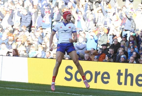Louis Bielle-Biarrey lors du match France-Ecosse le 7 février 2026. © Imago/PsnewZ/Bestimage