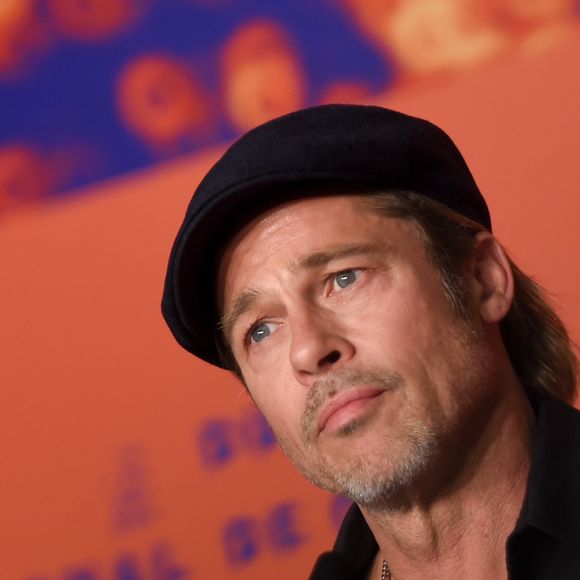 Brad Pitt à la conférence de presse du film Once upon a time in Hollywood  lors du 72ème Festival International du film de Cannes. Le 22 mai 2019 
© Jacovides-Moreau / Bestimage