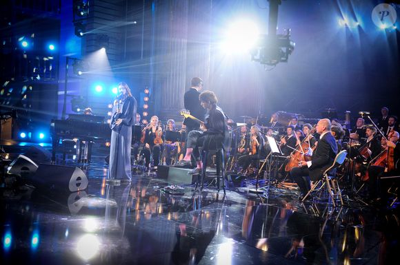 Exclusif - Solann - Enregistrement de l'émission "Le Grand Echiquier : Spéciale Charles Aznavour" à l'Opéra royal de Versailles, présentée par C.Chazal et A.Manoukian, et diffusée sur France 2 le 29 mai 2025. © Guillaume Gaffiot/Bestimage
