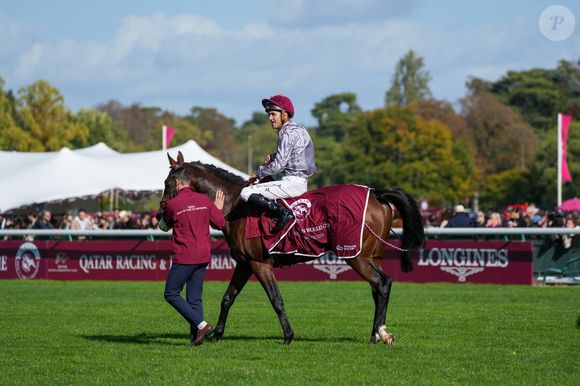 Christophe Soumillon - 104ème édition du Qatar Prix de l’Arc de Triomphe à l'hippodrome Paris Longchamp le 5 octobre 2025. © Anne-Sophie Guebey/Bestimage