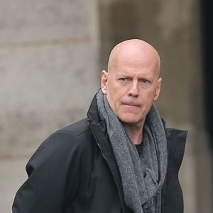 Bruce Willis - Tournage de 'Red 2' a Paris le 10 octobre 2012. BORDENAVE-MOREAU / BESTIMAGE