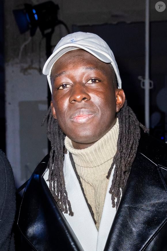 Mory Sacko au front row du défilé BLUEMARBLE Collection Homme Prêt-à-Porter Automne/Hiver 2024 lors de la Fashion Week de Paris (PFW) rue de Rivoli à Paris, France, le 17 janvier 2024. © Olivier Borde/Bestimage