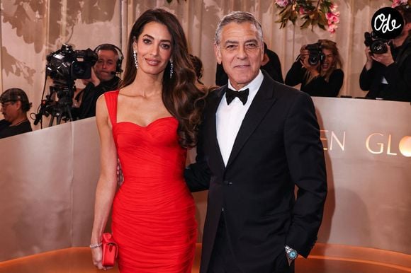 Amal et George Clooney lors de la 83e cérémonie des Golden Globes s'est tenue à l'hôtel Beverly Hilton le 11 janvier 2026 à Beverly Hills, Los Angeles, Californie, États-Unis.

© Backgrid USA / Bestimage