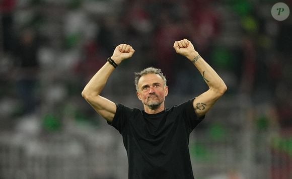 Le 6 mai 2026, Munich, Aarhus, Allemagne : LUIS ENRIQUE du FC Paris Saint-Germain célèbre pendant la demi-finale de l'UEFA Champions League : Bayern Munich et PSG. (Credit Image : © Ulrik Pedersen/ZUMA Press Wire)