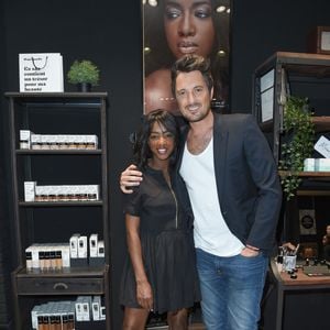 Exclusif - Hapsatou Sy et Vincent Cerutti - La marque HapsatouSy ouvre sa première boite à beauté au centre commercial de Belle Epine à Thiais, France, le 26 mai 2018. © Coadic Guirec/Bestimage