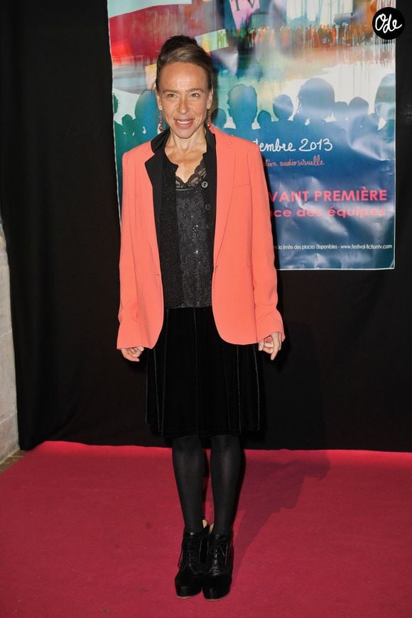 Dominique Frot arrive sur le tapis rouge de la cérémonie de clôture du quinzième festival de La Fiction Tv de La Rochelle le 14 septembre 2013.

Agence / Bestimage