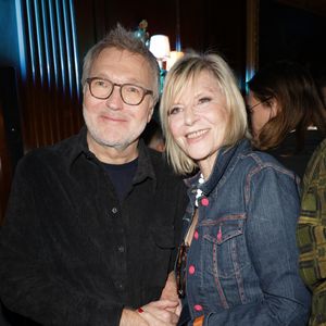 Exclusif - Laurent Ruquier et Chantal Ladesou - Défilé rétrospectif de Nathalie Garçon à l'occasion des 35 ans de sa marque, lors d'une soirée de clôture à l'hôtel Raphaël à Paris, le 19 novembre 2024.
 © Coadic Guirec/Bestimage