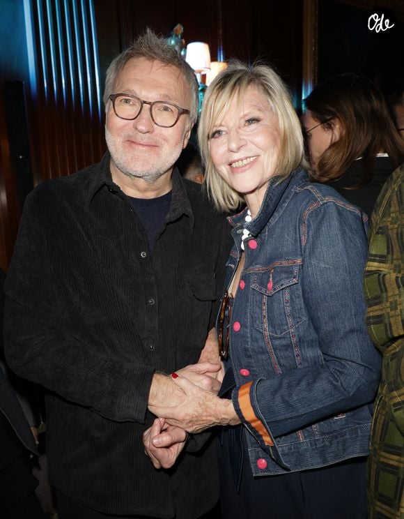 Exclusif - Laurent Ruquier et Chantal Ladesou - Défilé rétrospectif de Nathalie Garçon à l'occasion des 35 ans de sa marque, lors d'une soirée de clôture à l'hôtel Raphaël à Paris, le 19 novembre 2024.
 © Coadic Guirec/Bestimage