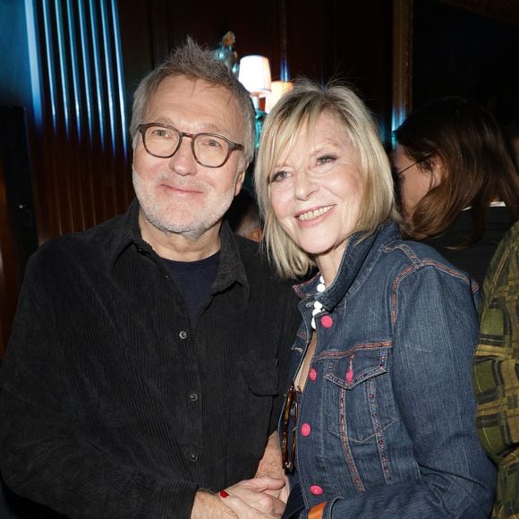 Exclusif - Laurent Ruquier et Chantal Ladesou - Défilé rétrospectif de Nathalie Garçon à l'occasion des 35 ans de sa marque, lors d'une soirée de clôture à l'hôtel Raphaël à Paris, le 19 novembre 2024.
 © Coadic Guirec/Bestimage