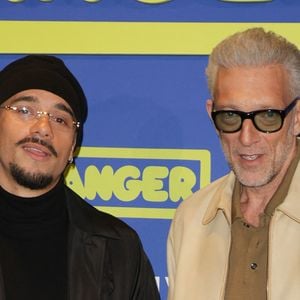 Mister V et Vincent Cassel - Avant-première du film "Banger" au Pathé Wepler à Paris le 1er avril 2025. © Coadic Guirec/Bestimage