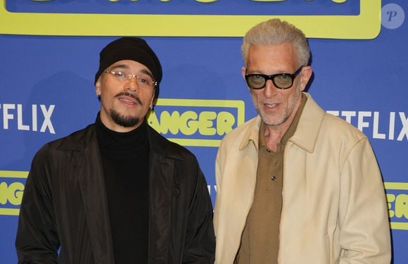 Mister V et Vincent Cassel - Avant-première du film "Banger" au Pathé Wepler à Paris le 1er avril 2025. © Coadic Guirec/Bestimage