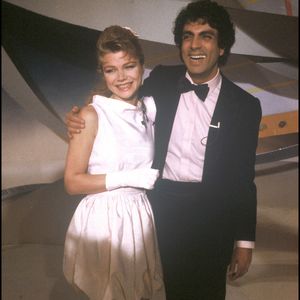 Isabelle Morizet et Enrico Macias dans les années 80 à Paris. ©Bestimage