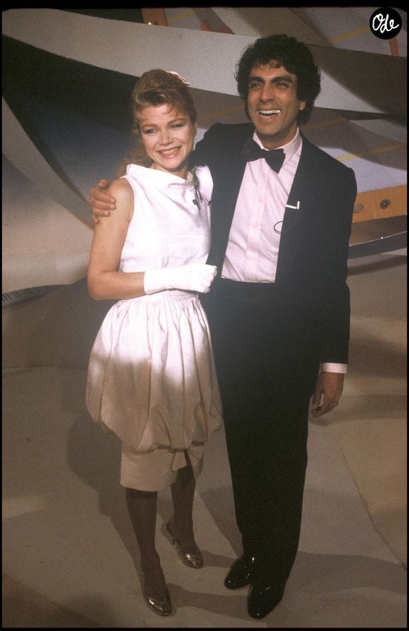 Isabelle Morizet et Enrico Macias dans les années 80 à Paris. ©Bestimage