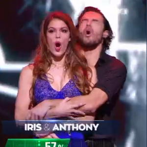 Iris et Terence après le face à face, lors de DALS 9, le 24 novembre 2018