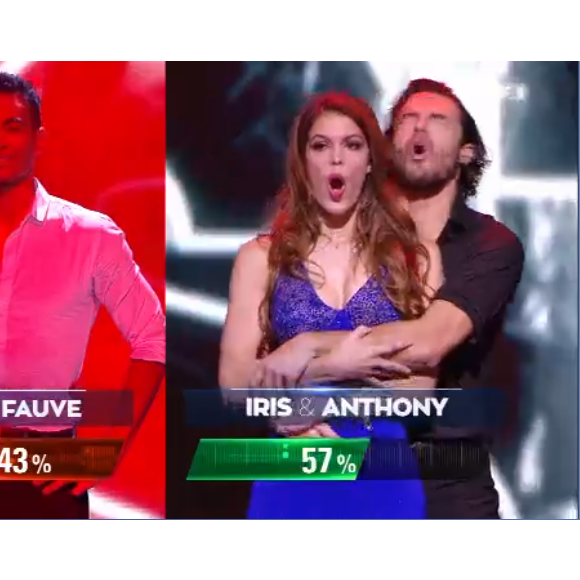 Iris et Terence après le face à face, lors de DALS 9, le 24 novembre 2018