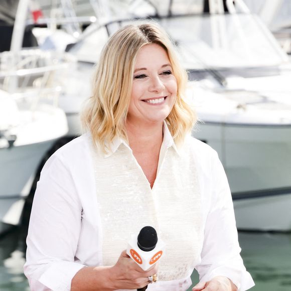 Exclusif - Flavie Flament sur le plateau de l'émission Télématin en marge du 78ème Festival International du Film de Cannes, le 22 mai 2025. 

Photo : Jack Tribeca / Bestimage