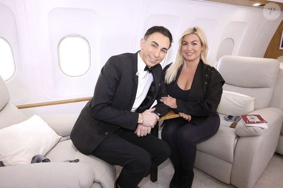Exclusif - Carla Moreau lors de l'enregistrement de l'émission "Le Jet de Luxe", présentée par Jordan de Luxe. Paris, le 12 décembre 2025.
© Cédric Perrin/Bestimage
