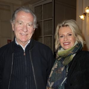 Exclusif -  William Leymergie et sa compagne Sophie Davant - 50ème de la pièce "Lyly" avec M. Bernier et F. Perrin au théâtre de Paris le 27 mars 2025. © Coadic Guirec/Bestimage