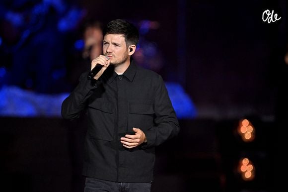 Joseph Pastinelli durant Corsu Mezu Mezu, le concert emmené par Patrick Fiori qui a eu lieu au stade Orange Vélodrome à Marseille, le 22 mai 2026, diffusé le 28 août sur France 3.. © Bruno Bebert/Bestimage