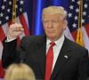 La nouvelle des fiançailles a suscité des réactions inattendues, dont celle de Donald Trump, qui a souhaité bonne chance au couple malgré ses critiques passées envers Taylor Swift.

Le candidat républicain à l'élection présidentielle Donald Trump lors d'une conférence de presse au Trump Soho Hotel à New York, le 22 juin 2016.
Bestimage