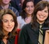L'actrice et chanteuse française Lio (G) et sa soeur, l'actrice et chanteuse Helena Noguera, lors de l'enregistrement de l'émission de Michel Drucker 'Vivement Dimanche' pour la chaîne de télévision France 2 au Studio Gabriel à Paris, France. Photo par Jean-Jacques datchary/ABACA.