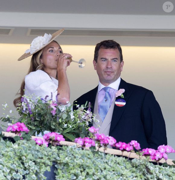 Harriet Sperling, Peter Phillips, Courses hippiques royales "Royal Ascot 2025", 1er jour à Ascot, Royaume-Uni, 17 juin 2025. Dana Press / Bestimage