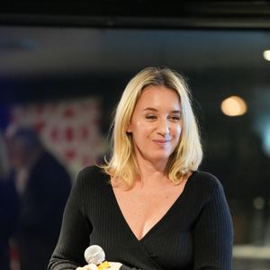 Ludivine Sagnier lors du lancement de la fondation Terres d'eau par Voies navigables de France (VNF) dont L.Sagnier est l'ambassadrice, à bord du Mirage au port Henri IV à Paris le 13 octobre 2025.
© Anne-Sophie Guebey / Bestimage