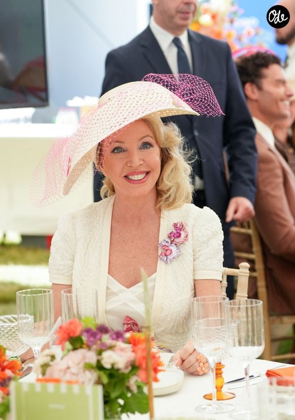 S.A.R. la Princesse Camilla de Bourbon des Deux-Siciles - Prix de Diane Longines 2026 à l'Hippodrome de Chantilly le 14 juin 2026.
© Anne-Sophie Guebey / Bestimage