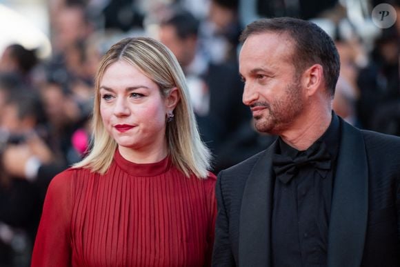 Michel Ferracci et Emilie Dequenne assistent au tapis rouge de clôture et à la projection d'Elemental dans le cadre du 76e Festival de Cannes à Cannes, France, le 27 mai 2023. Photo par Aurore Marechal/ABACAPRESS.COM