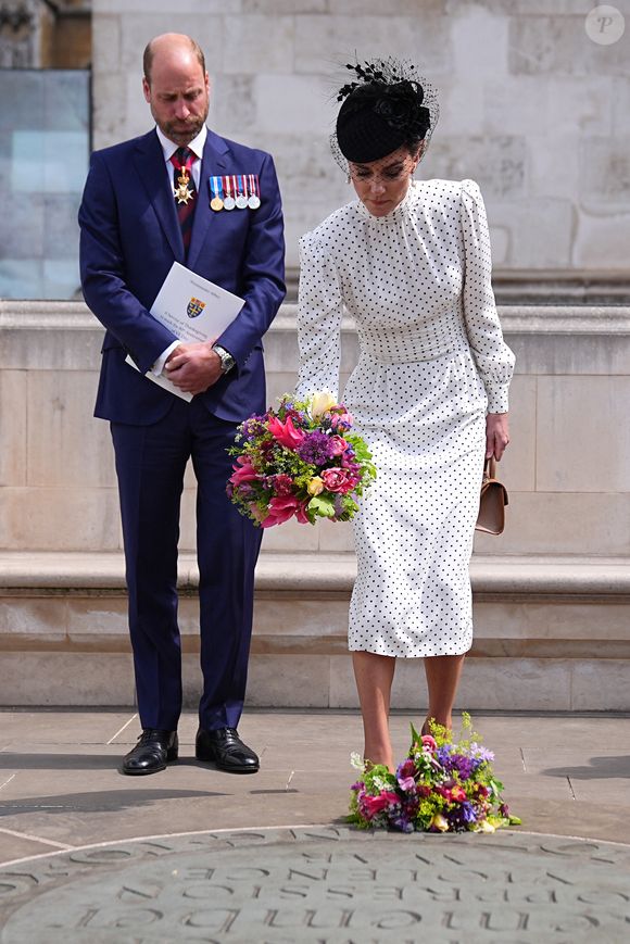 Londres  - Prince William et Kate Middleton au 80e Anniversaire du VE Day à l'Abbaye de Westminster le jeudi 8 mai 2025.

Photo : Aaron Chown/WPA-Pool / Julien Burton via Bestimage