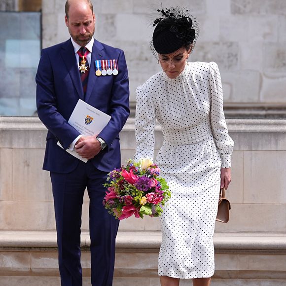 Londres  - Prince William et Kate Middleton au 80e Anniversaire du VE Day à l'Abbaye de Westminster le jeudi 8 mai 2025.

Photo : Aaron Chown/WPA-Pool / Julien Burton via Bestimage