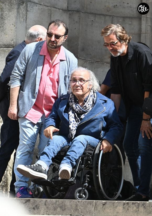 Frédéric Zeitoun - Obsèques de la chanteuse et pianiste française Marie-Paule Belle, en l'église Saint-Roch à Paris le 3 aout 2026. © Agence / Bestimage