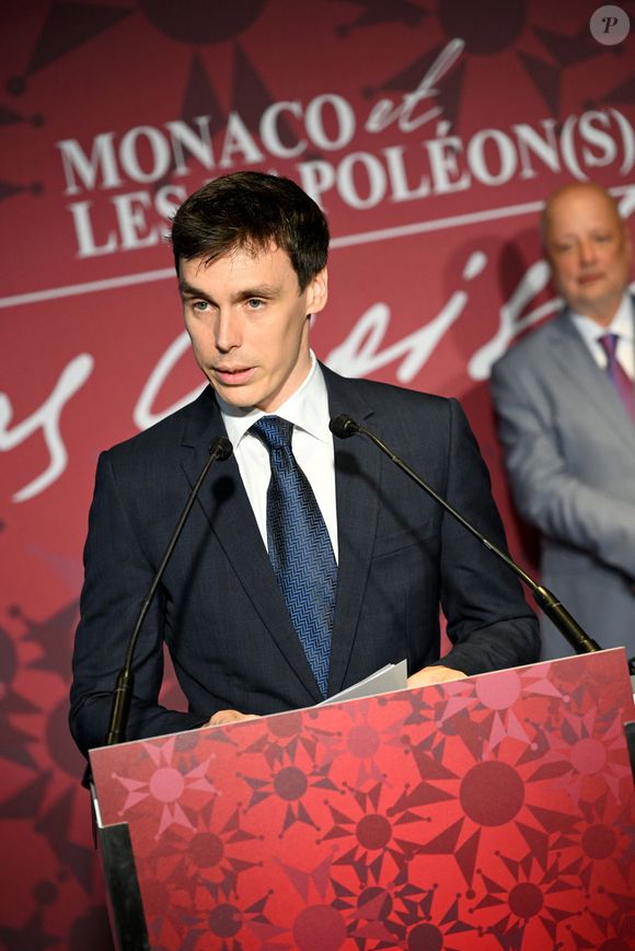 À l'occasion, il a prononcé un discours à la fois solennel et très personnel.

Louis Ducruet a inauguré l'exposition "Monaco et les Napoléon(s) - Destins croisés", au Grimaldi Forum à Monaco, le 10 juillet 2025.

Photo : Bruno Bebert / Bestimage