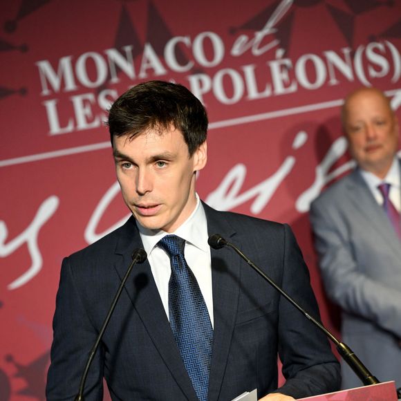 À l'occasion, il a prononcé un discours à la fois solennel et très personnel.

Louis Ducruet a inauguré l'exposition "Monaco et les Napoléon(s) - Destins croisés", au Grimaldi Forum à Monaco, le 10 juillet 2025.

Photo : Bruno Bebert / Bestimage