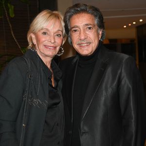 Exclusif - Frédéric François et son épouse Monique Vercauteren lors de l'hommage rendu à Jean Renard à la Sacem à Paris, le 5 octobre 2022.
© Coadic Guirec / Bestimage