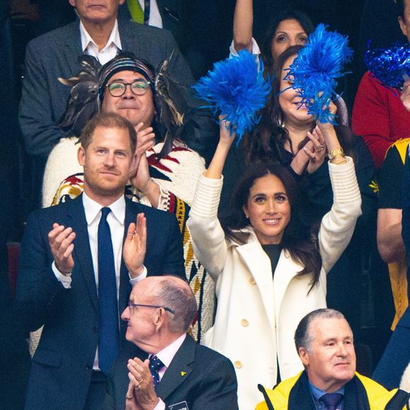 Le prince Harry et Meghan Markle assistent à la cérémonie d'ouverture des "Invictus Games Vancouver Whistler 2025" au Canada le 8 février 2025.  © Backgrid UK/ Bestimage