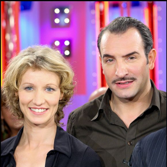 Archives Jean Dujardin et Alexandra Lamy  Enregistrement de l'émission 'Vivement Dimanche'. |Archives - Guillaume Gaffiot