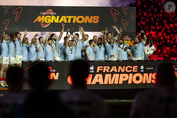 Match de rugby du Tournoi des Six Nations : La France l'emporte sur l'Angleterre 48 - 46 au Stade de France à Saint-Denis le 14 mars 2026.

© Cyril Moreau / Bestimage